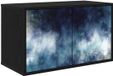 vidaXL Wandmontage TV-meubel RAALTE 69 x 33 x 40 cm Zwart eiken