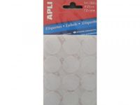 Apli Ronde etiketten 25mm wit 5 pak a 72 stuks