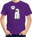 Bellatio Decorations Halloween Verkleed T-shirt Spook Paars Kinderen Unisex Maat 116/134