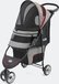 InnoPet Hondenbuggy Avenue Shiny Grey/Red - Incl. Regenhoes - 95x43x94cm