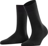 FALKE Sensitive Berlin met comfort tailleband wol katoen sokken dames zwart - maat 35-38