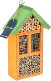 KOTARBAU® Insectenhotel Voor In De Tuin, Hout, 70x135x320 mm, Groen & Oranje, Lieveheersbeestjes Huisje, Insectenhotel Voor Wilde Bijen, Insectenhuis om op te Hangen