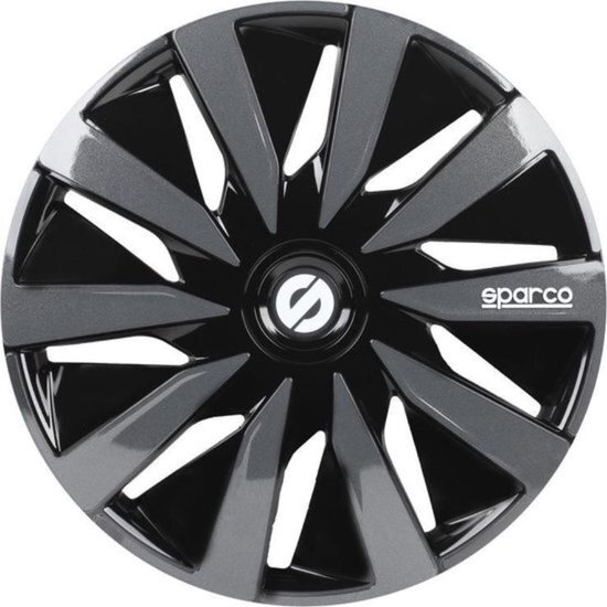 Sparco Satz Radzierblenden Lazio 13-Zoll Schwarz/Grau