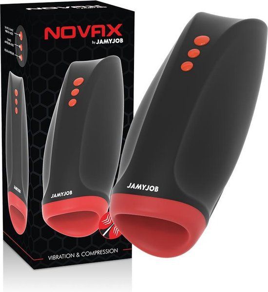 Jamyjob Novax - Masturbator - Rood/Zwart