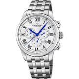 Candino C4744/4 Heren Polshorloge Chronograaf Staal Zilverkleurig Saffierglas 10 ATM