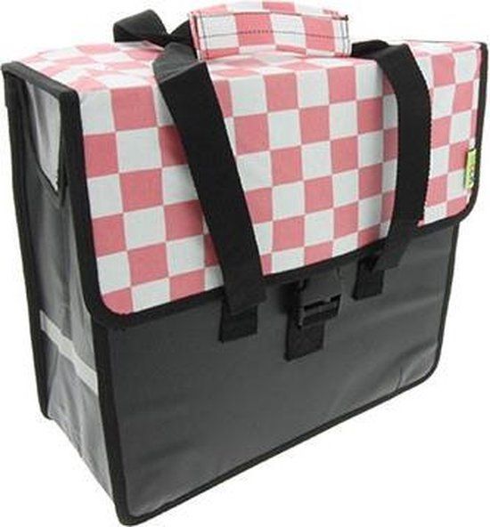 BECK Shopper Pink Checker - 18L - Elektrische Fiets - Achter - Overig