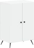 vidaXL Schoenenkast BREDA 59,5 x 39,5 x 90 cm Bewerkt hout Wit