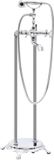 vidaXL - Robinet de baignoire - autoportant - 99,5 cm - acier inoxydable - argenté