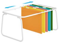 Support de fixation pour documents A4, réglable de 40 à 63 cm, métal, blanc