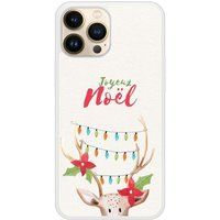 Apple iPhone 13 Pro Max Beschermende siliconen case met lichtgevend rendier