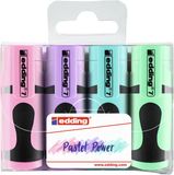 Edding Markeerstiften - Mini - 7 - Pastel Colours - Set 4 kleuren