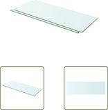 vidaXL Schappen - 2 stuks - 60x20 cm - Glas - Transparant