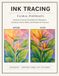 INK TRACING FLORAL PORTRAITS: Reverse Coloring Templates for Relaxation, Creativity, Stress Relief, and Mindulf Art Practice Inspired by Kinusaiga Fabric Art Patterns