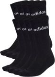 Adidas Performance Linear Gevoerde Sokken 10 Paar - Unisex - Zwart
