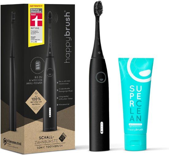 Happy Brush V3 Elektrische Tandenborstel - Zwart