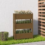 Maison Exclusive - Jardinière, brun miel, 77x25x104,5 cm, pin massif
