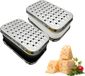 Goodivery Râpe à main avec bac de ramassage - Inox - Gris