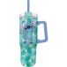STOR Grote Thermobeker met Rietje Stitch 920ml Roestvrij Staal Dubbelwandig