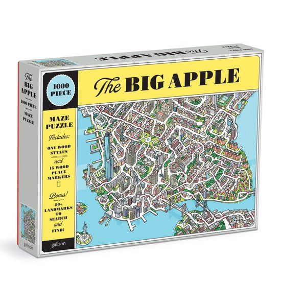 Galison The Big Apple 1000 Piece Maze Puzzle