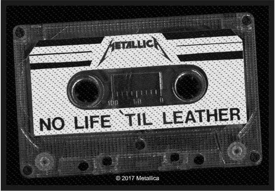 Metallica No Life 'Til Leather Patch zwart-grijs-wit Polyester