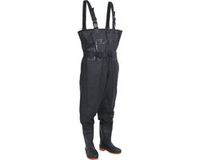 vidaXL Waadpak met laarzen en riem maat 45 zwart