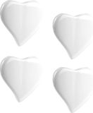 Humidificateur, set de 4 pièces en céramique blanche pour fixation sur radiateur, évaporateur d'eau, diffuseur