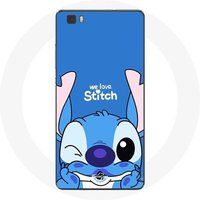 Maniacase Hoesje voor Huawei P8 Stitch schattige blauwe achtergrond