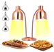 Lampe chauffante 2x250 Watt, autoportante, réglable, adaptée pour buffet et restaurant