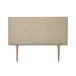 DUÉRMETE ONLINE Premium hoofdbord, model Milan, met poten, bekleding van hoogwaardig kunstleer, hout, beige, 115 x 60 cm (bed 105)
