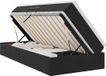 vidaXL Lit de rangement avec matelas et rangement Noir 90 x 190 cm Velours