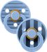 BIBS Colour Studio Fopspeen, 2-pack, Sky Blue, Maat 2