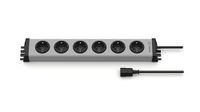 Ehmann 0200c00062318 stekkerdoos zonder schakelaar 6-voudig grijs geaard contact Vario Linea