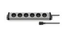 Ehmann 0200c00062318 stekkerdoos zonder schakelaar 6-voudig grijs geaard contact Vario Linea
