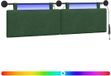 vidaXL Hangend hoofdbord Jungle Groen Corduroy stof