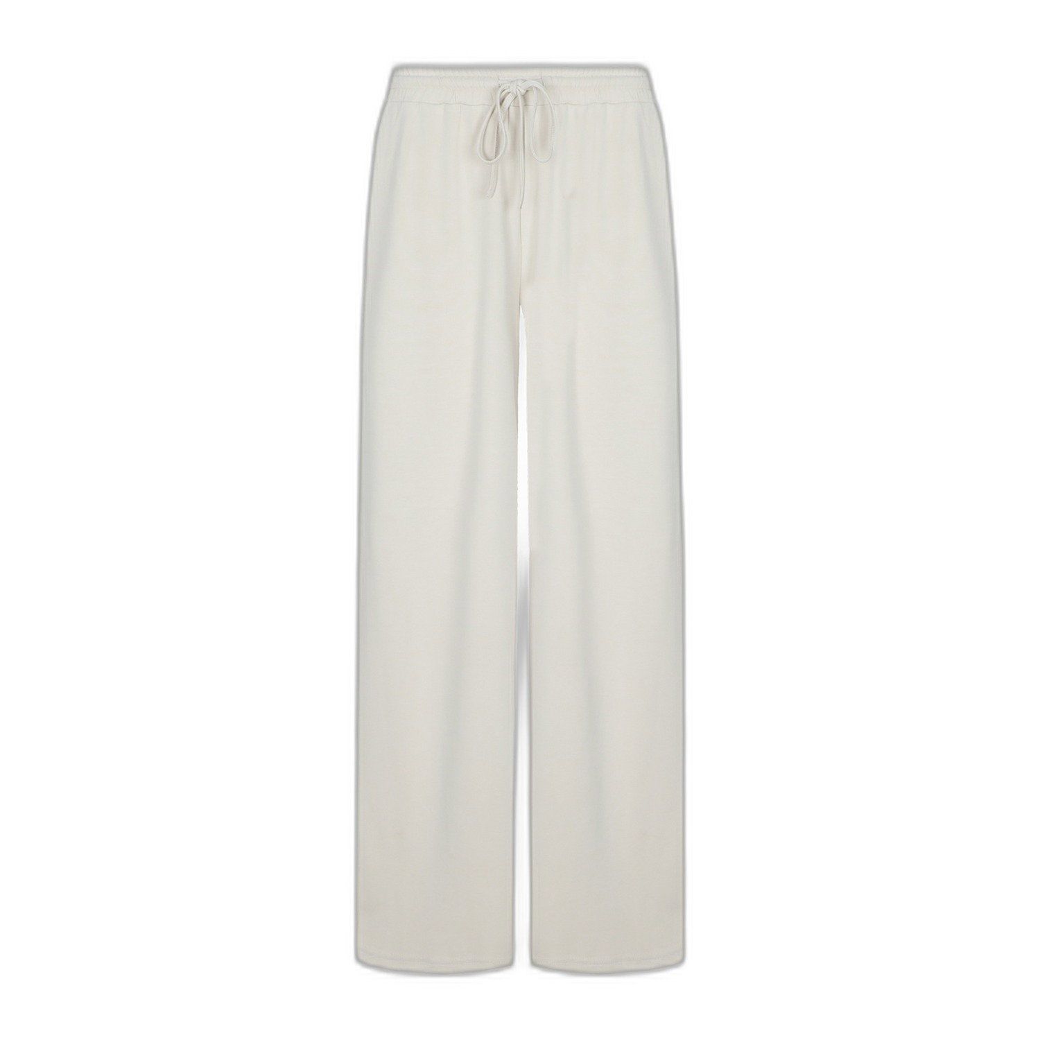 G-maxx wide leg regular waist casual broek crème