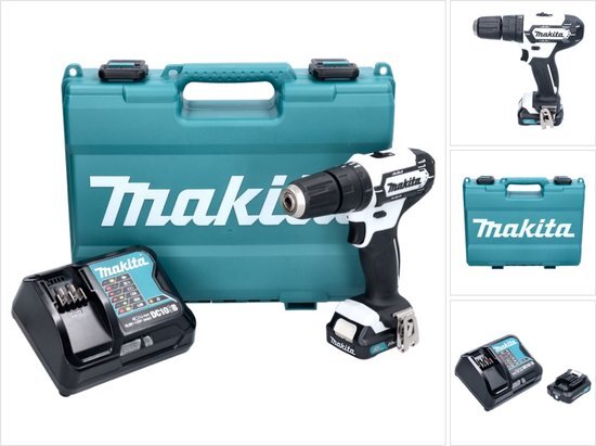 Makita HP333DSAW wit accu-klopboorschroefmachine