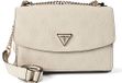 GUESS schoudertas Cresidia II Convertible Xbody Flap Bag Cream White Logo crème
