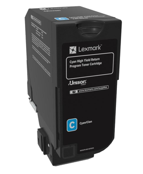 Lexmark 74C2HC0 toner cartridge cyaan