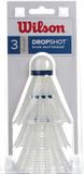 Wilson Dropshot 3P Clamshel WRT6048WH Unisex Wit Badminton Synthetisch One Size