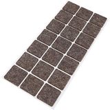 Adsamm WFP-30-SA-BR-3030-21-1 WFP-30-SA-BR-3030-21 21 x wol-viltglijder, bruin, 30 x 30 mm