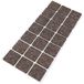 Adsamm WFP-30-SA-BR-3030-21-1 WFP-30-SA-BR-3030-21 21 x wol-viltglijder, bruin, 30 x 30 mm