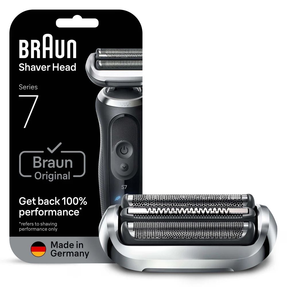 Braun Series 7 74S Shaving Head - Black, Stainless steel