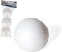 Gerimport Piepschuim hobby vormen DIY ballen - 3x - styropor bollen - 7 cm