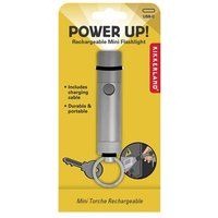 Kikkerland Sleutelhanger Mini Oplaadbare Zaklamp Zilver