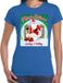 Bellatio Decorations Shoppartners Bv Fout Kerstshirt / t-shirt - Merry shitmas losing a turkey - blauw voor dames - kerstkleding / kerst outfit XL