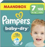 Pampers Baby Dry Maat 7 Mega Maandbox 168 stuks 15+ KG