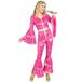 W WIDMANN MILANO Party Fashion - Kostuum jaren '70 disco stijl, overall, dancing queen, eendelig, badknoop-outfit, slagermove