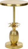 Beliani PANNOUVRE - Gold Side Table - Metal - Round - Design