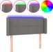 vidaXL Hoofdbord - LED - 103x16x78/88 cm - Stof - Donkergrijs
