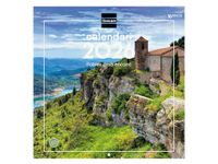Finocam Wandkalender 2026, 30 x 30 cm, maandoverzicht januari - december 2026 + september 2025 (4 maanden), kalender 2026, afbeeldingen met charmante dorpen - Catalaans